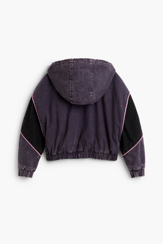 Geaca oversized cu gluga