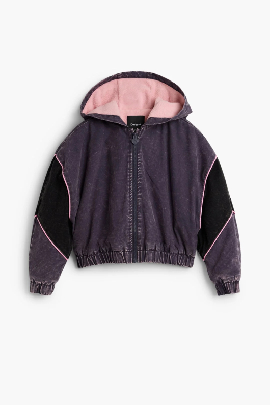 Geaca oversized cu gluga