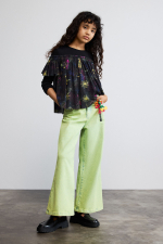 BLUZA CU TULL IMPRIMAT FLORAL
