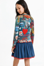 Tricou cu maneca lunga imprimat