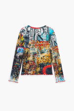 Tricou cu maneca lunga imprimat