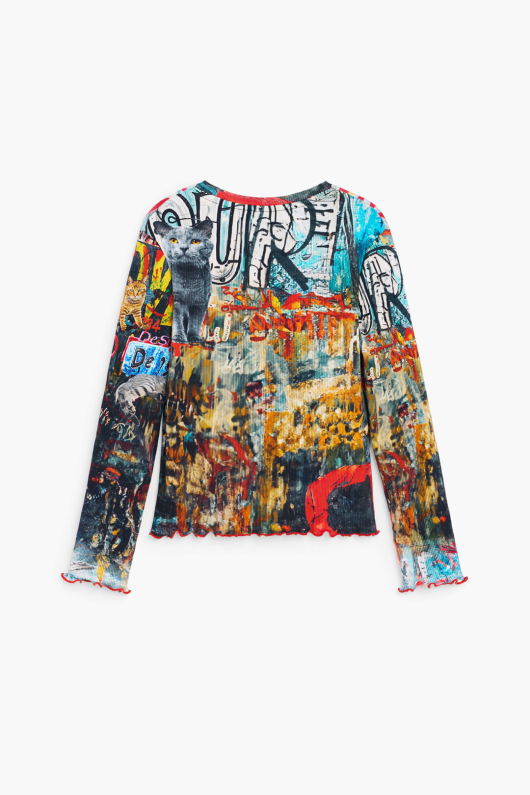 Tricou cu maneca lunga imprimat