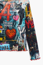 Tricou cu maneca lunga imprimat