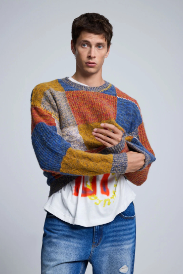 PULOVER GROS MULTICOLOR