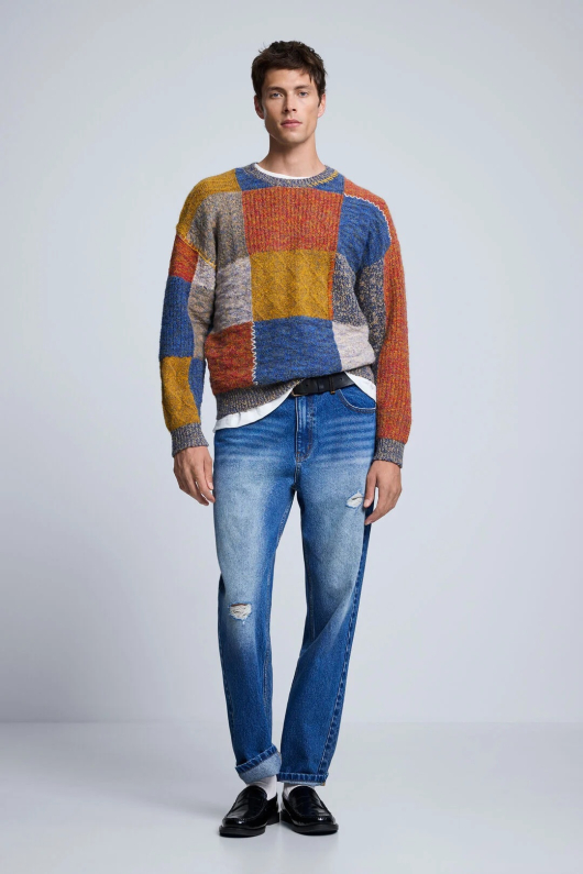 PULOVER GROS MULTICOLOR