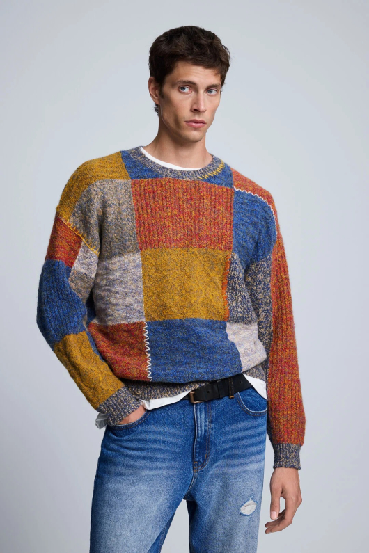 PULOVER GROS MULTICOLOR
