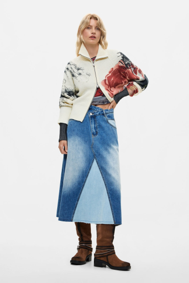 FUSTA MIDI DIN DENIM