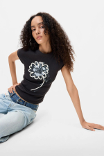 TRICOU CU PRINT FLORAL