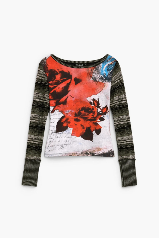 BLUZA CU PRINT FLORAL