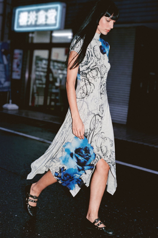 ROCHIE GRI CU PRINT