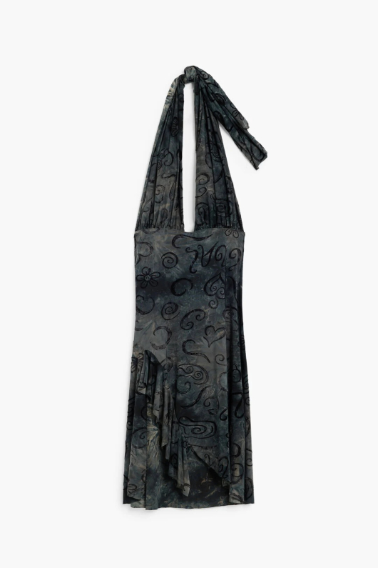 Rochie midi asimetrica