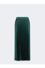 FUSTA SATINATA, VERDE CU PLIURI