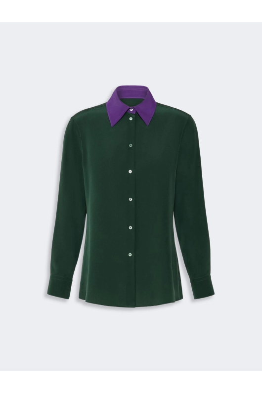 CAMASA VERDE DIN MATASE