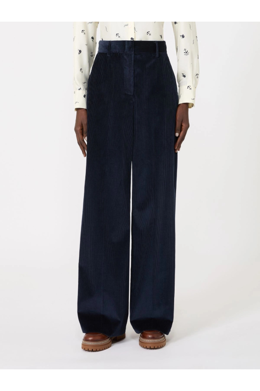 Pantaloni raiati bleumarine