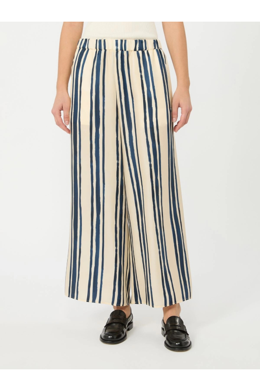 PANTALONI DIN MATASE CU PRINT IN DUNGI