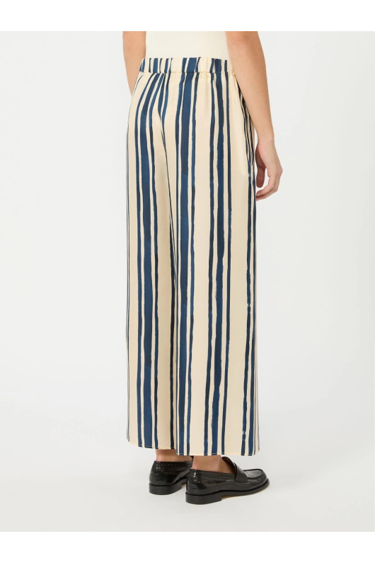 PANTALONI DIN MATASE CU PRINT IN DUNGI