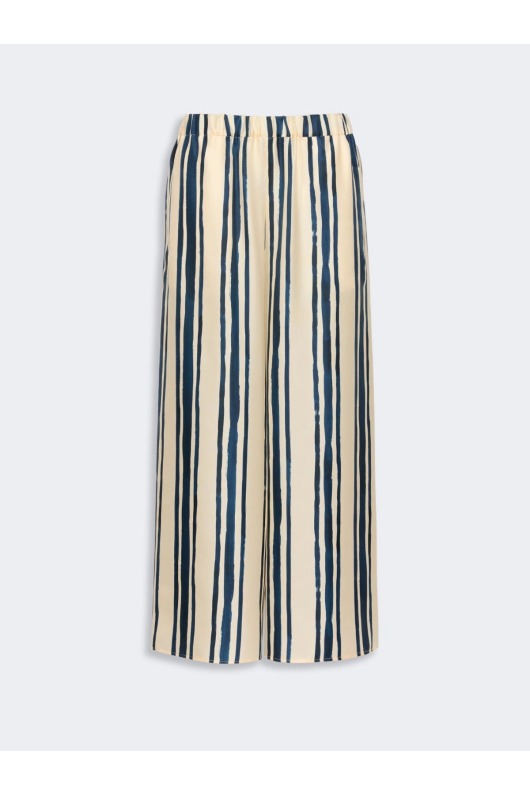 PANTALONI DIN MATASE CU PRINT IN DUNGI