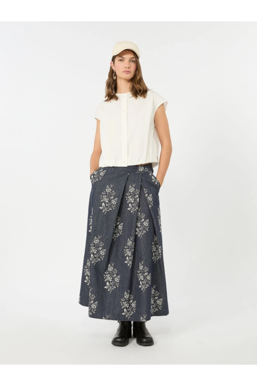 BLUZA ALBA DIN BUMBAC