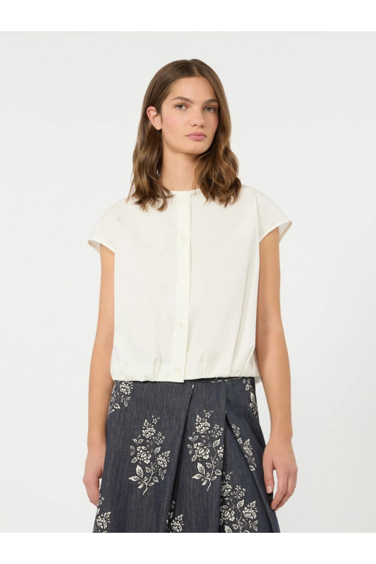 BLUZA ALBA DIN BUMBAC