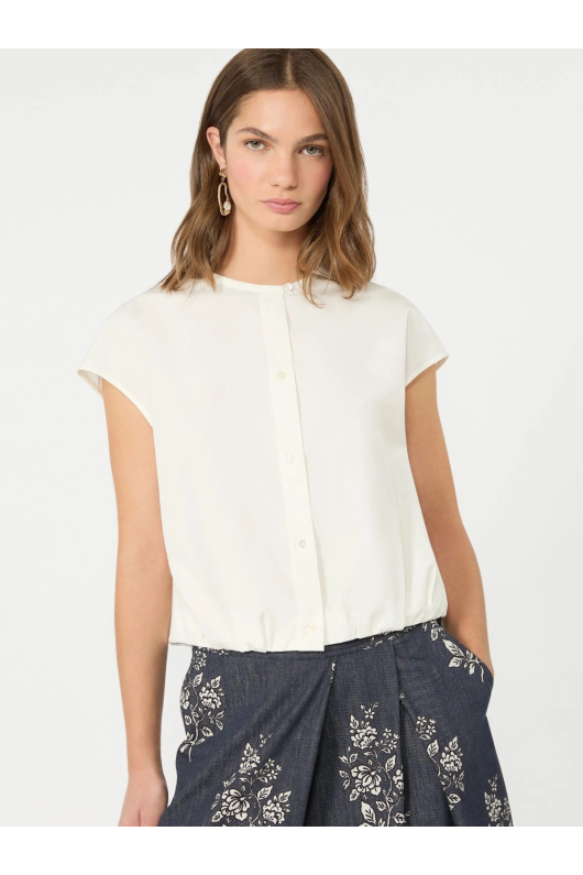 BLUZA ALBA DIN BUMBAC