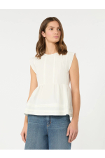 BLUZA ALBA DIN BUMBAC