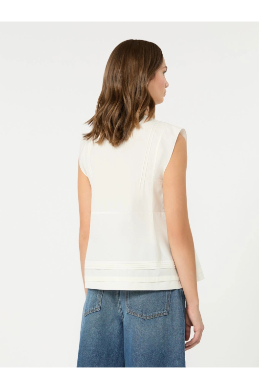 BLUZA ALBA DIN BUMBAC