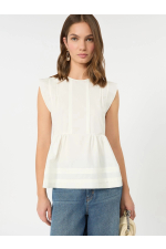 BLUZA ALBA DIN BUMBAC