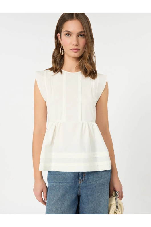 BLUZA ALBA DIN BUMBAC