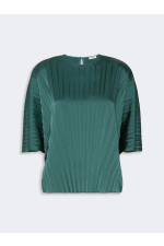 BLUZA VERDE IN PLIURI