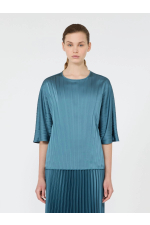 BLUZA ALBASTRA IN PLIURI