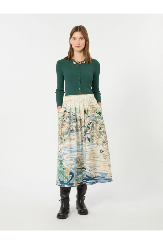 CARDIGAN VERDE CROPPED