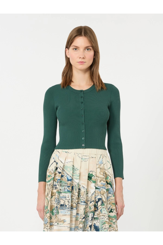 CARDIGAN VERDE CROPPED