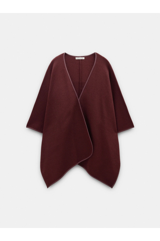PONCHO BORDO