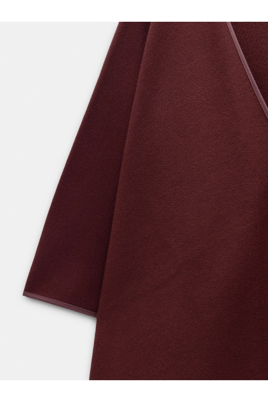 PONCHO BORDO