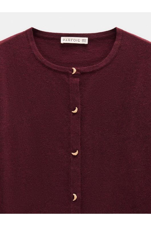 CARDIGAN BORDO