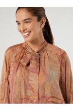 BLUZA DIN MATASE CU PRINT