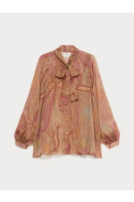 BLUZA DIN MATASE CU PRINT