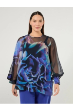 BLUZA DIN MATASE CU PRINT