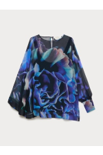 BLUZA DIN MATASE CU PRINT
