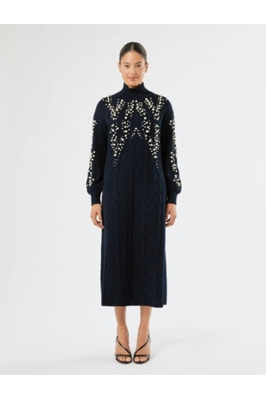 ROCHIE TRICOTATA CU PERLE