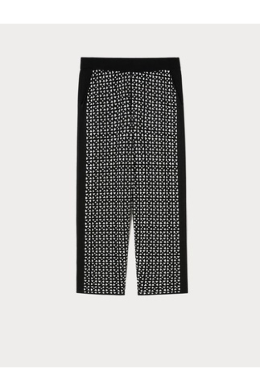 PANTALONI DIN VASCOZA CU PRINT