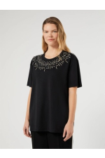 TRICOU NEGRU CU PIETRE
