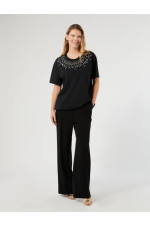 TRICOU NEGRU CU PIETRE