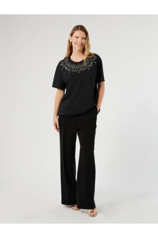 TRICOU NEGRU CU PIETRE