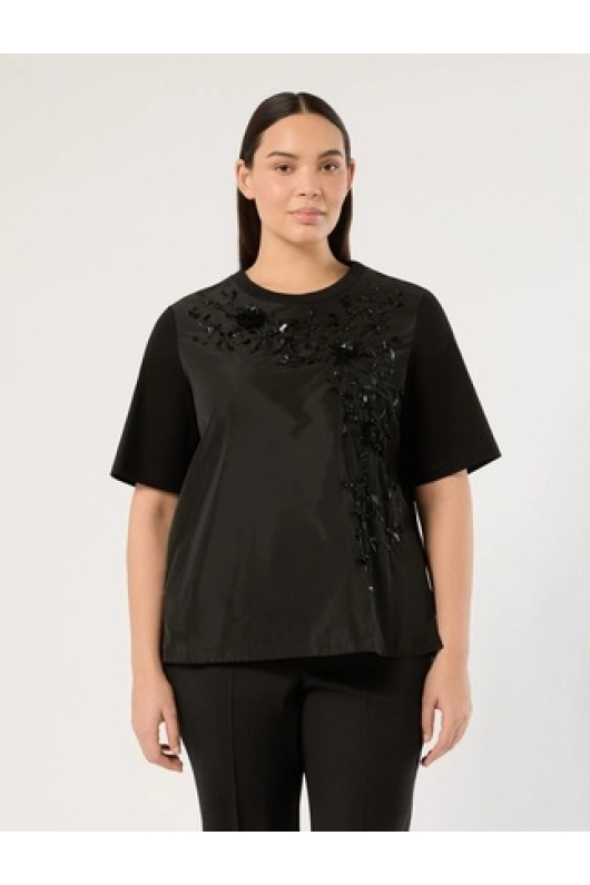 TRICOU NEGRU CU PIETRE