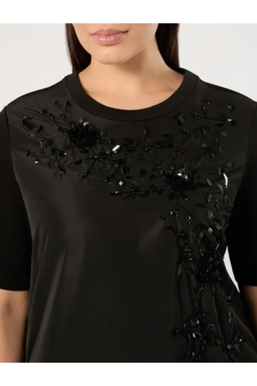 TRICOU NEGRU CU PIETRE