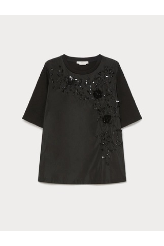 TRICOU NEGRU CU PIETRE