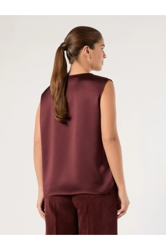 TOP SATINAT CU DANTELA
