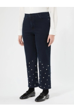 BLUGI DIN DENIM CU PERLE