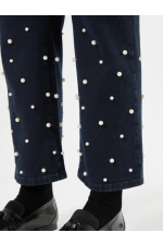 BLUGI DIN DENIM CU PERLE
